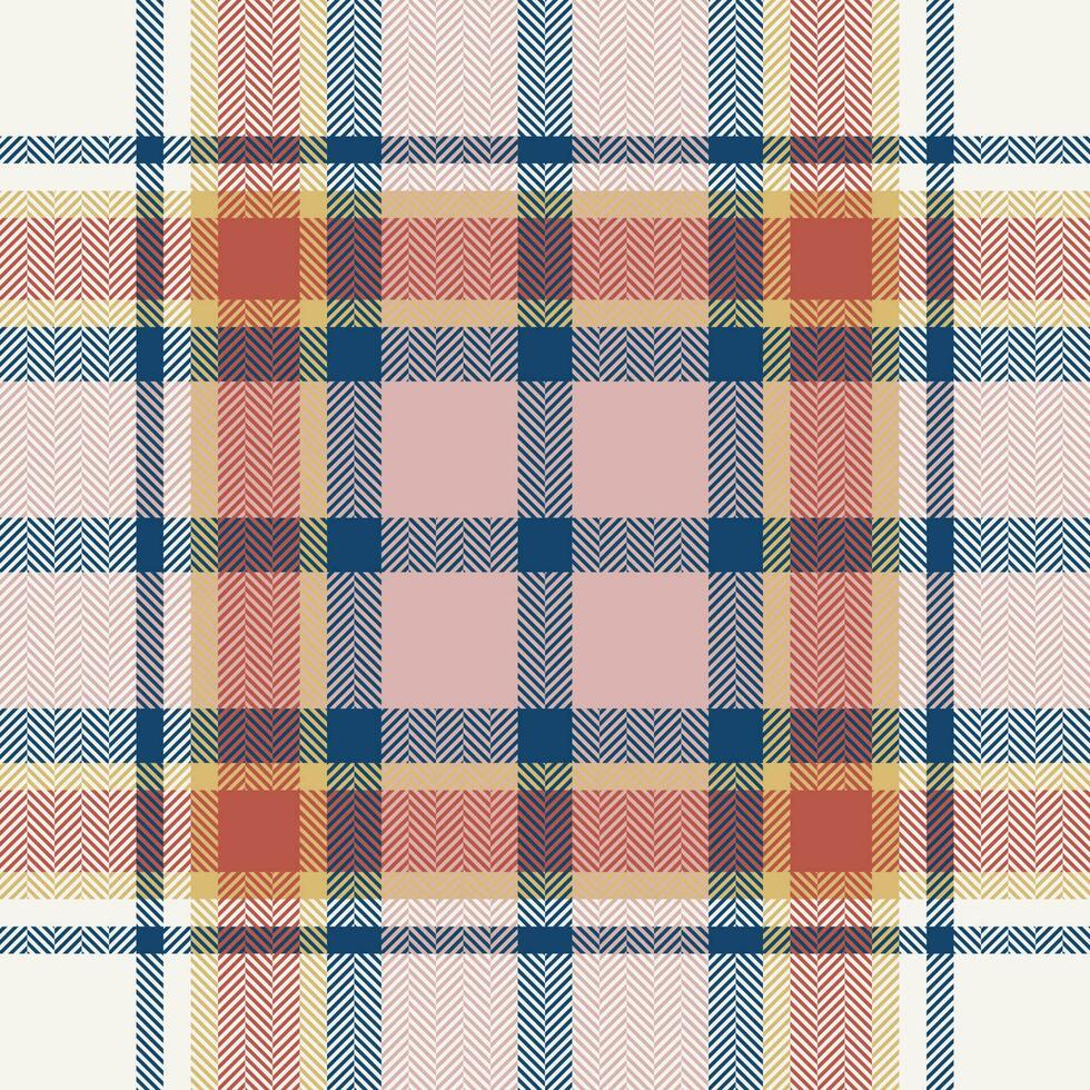 Plaid check pattern. Seamless fabric texture. Tartan textile print. vector