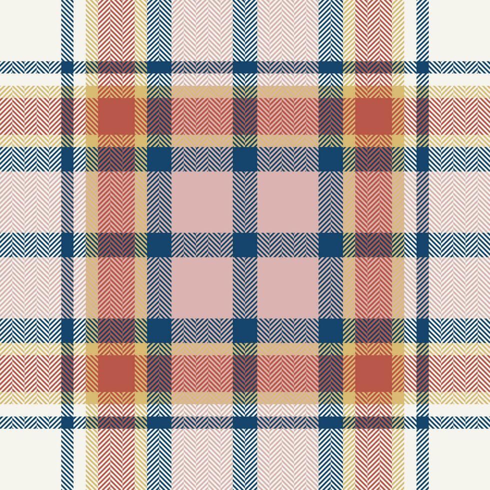 Plaid check pattern. Seamless fabric texture. Tartan textile print. vector