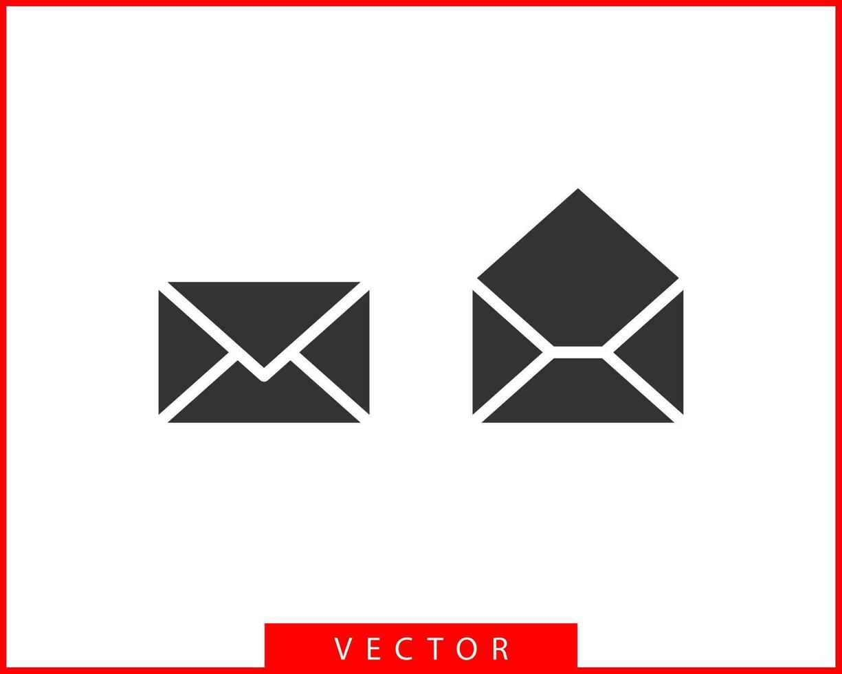 sobre íconos carta. envolver icono vector modelo. correo símbolo elemento. envío etiqueta para web o impresión diseño.