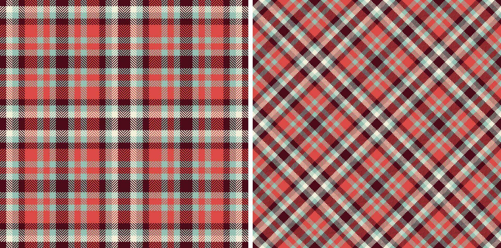 Textile texture tartan of seamless plaid vector with a check pattern background fabric.