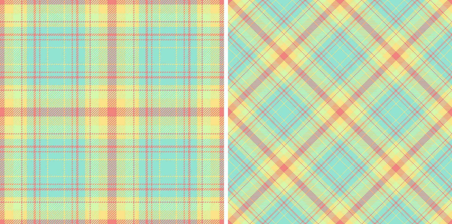 Texture check textile of vector seamless plaid with a tartan fabric background pattern.