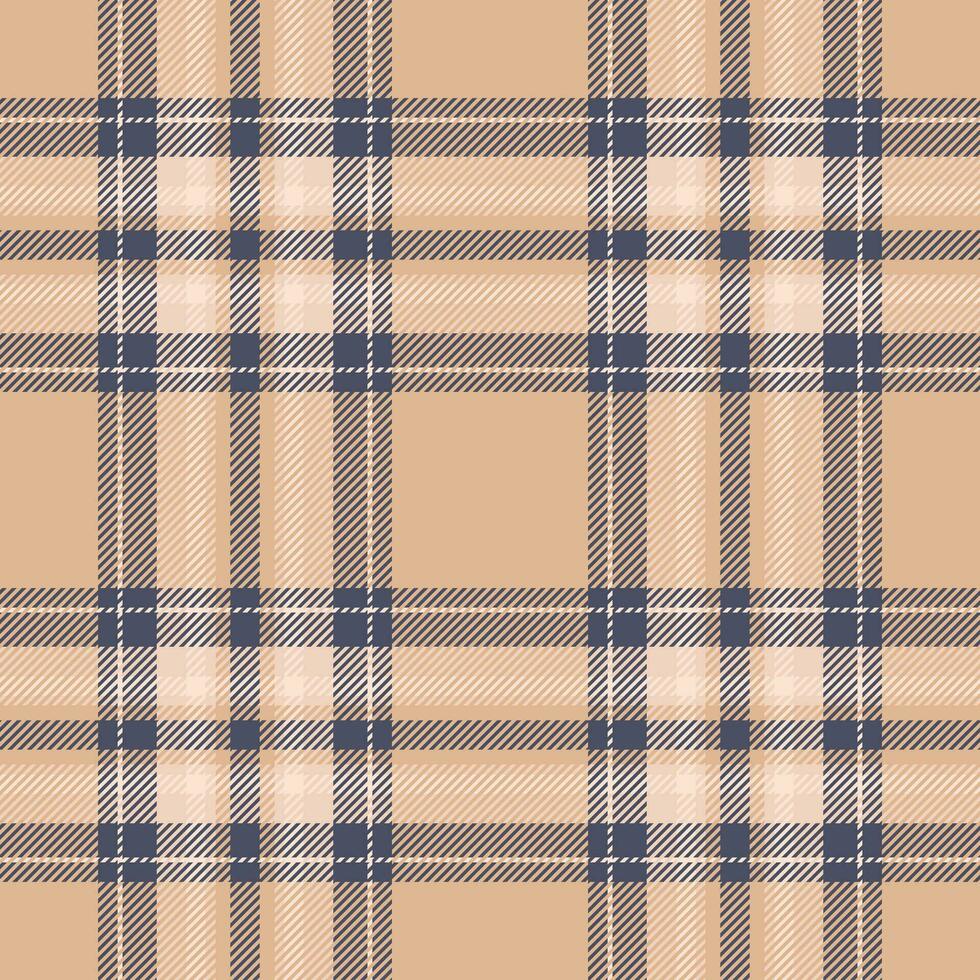 Plaid seamless pattern. Check fabric texture. Vector textile print.