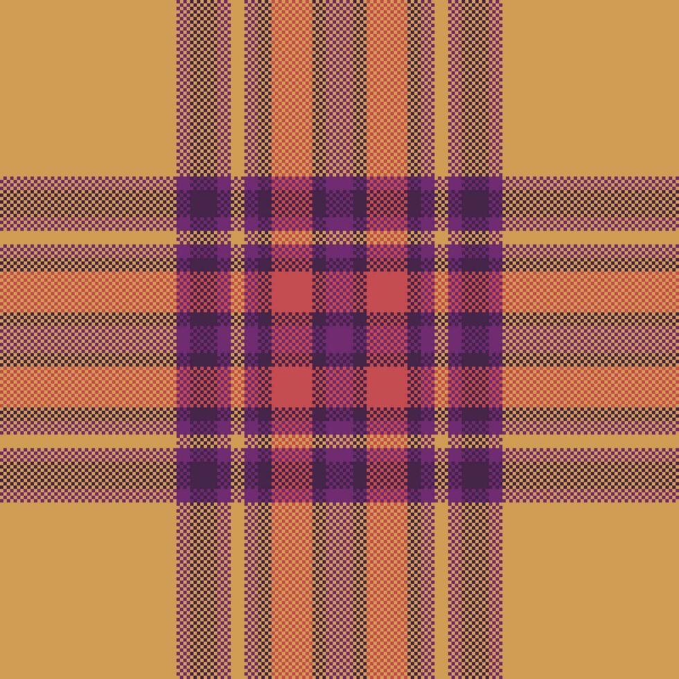 Pattern check textile of background texture tartan with a fabric plaid vector seamless.