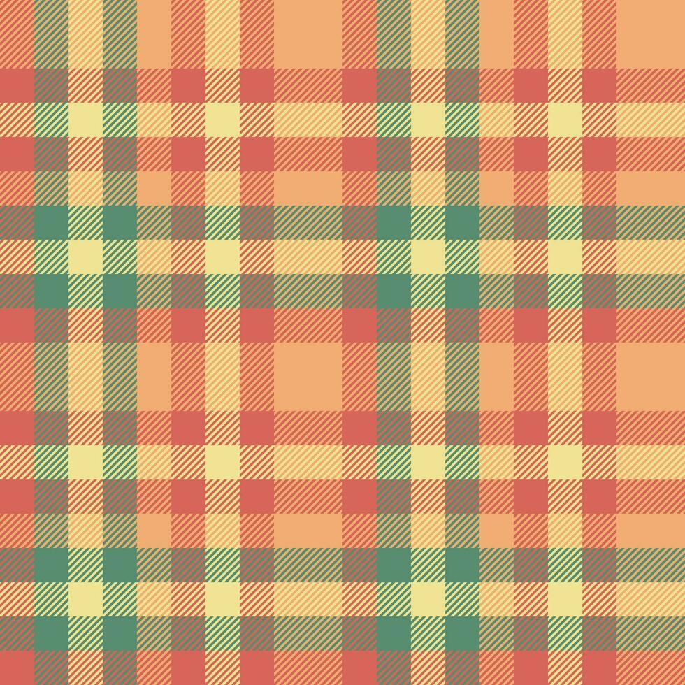 Textile pattern fabric of texture check vector with a seamless plaid tartan background.