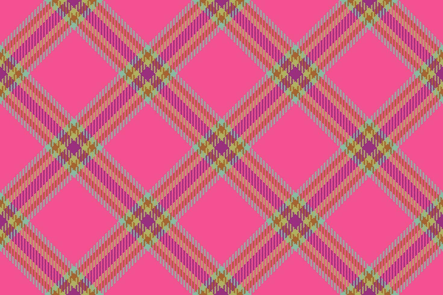 Background pattern vector of texture textile fabric with a seamless check tartan plaid.