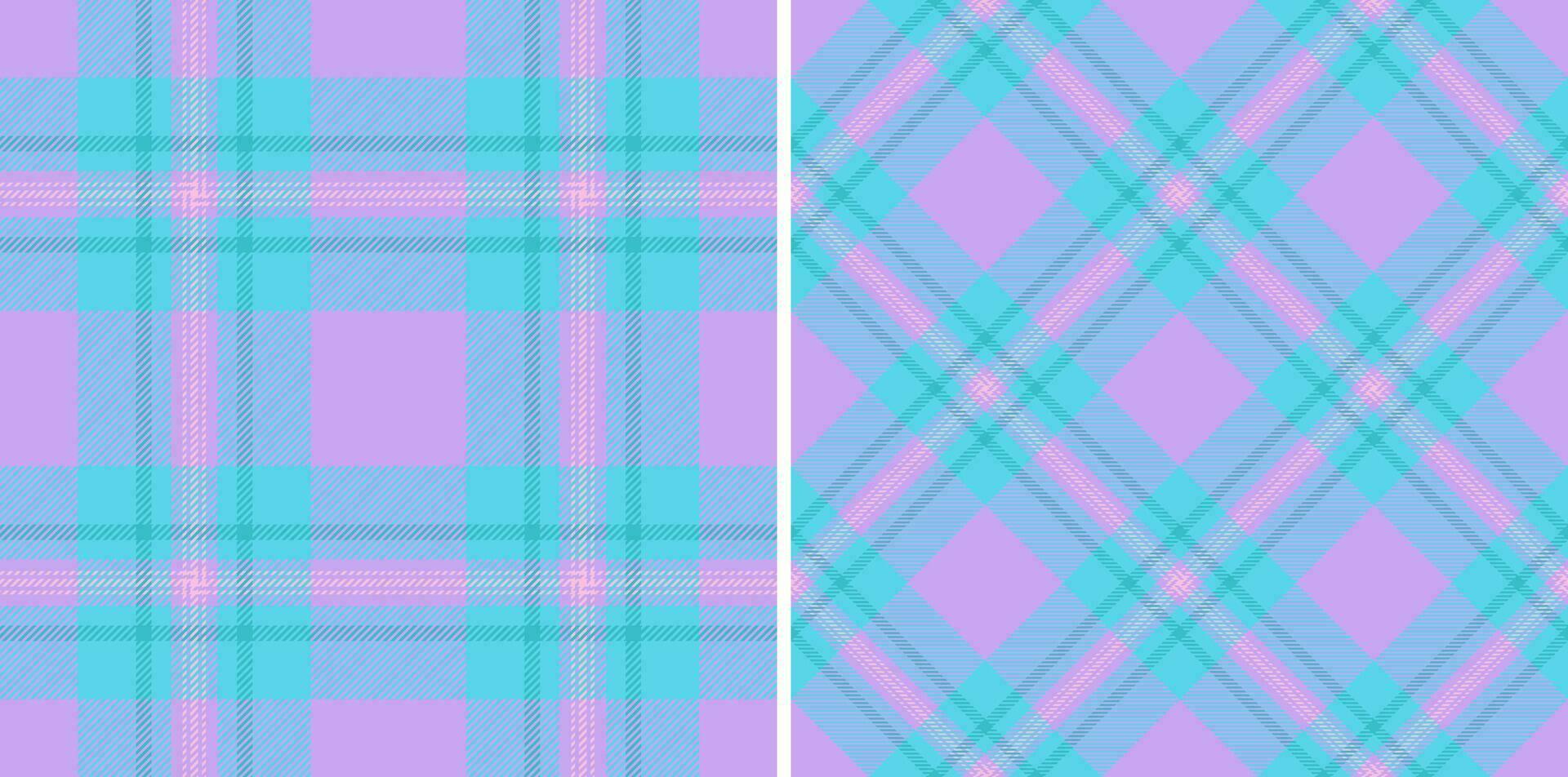 Fabric check seamless of plaid tartan textile with a texture background pattern vector. vector