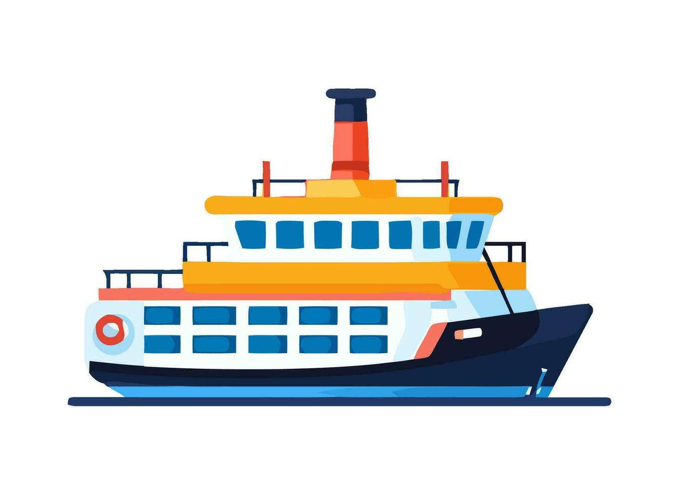 Sailing ship icon speeds through blue waves  icon isolated vector