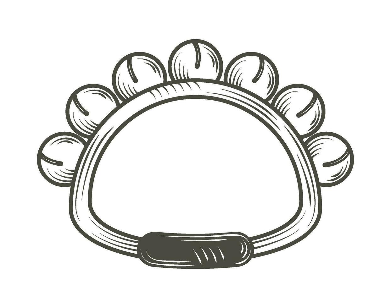 sleigh bells musical instrument icon isolated vector