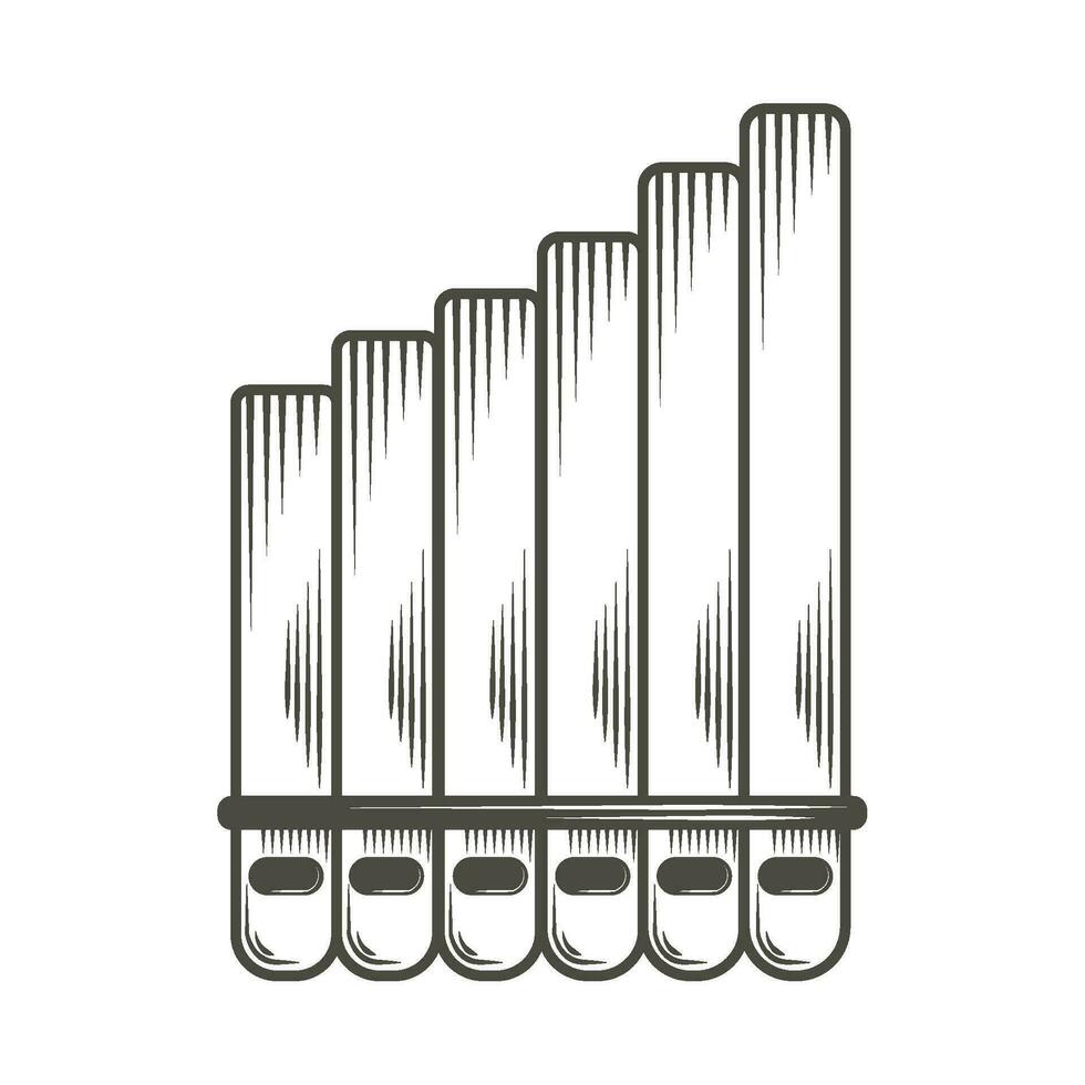 flute musical instrument icon isolated vector