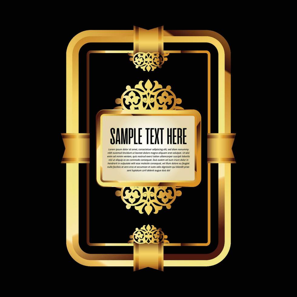 Vintage Gold Frame Vector Artwork 24730314 Vector Art at Vecteezy