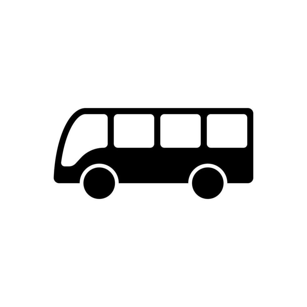 Bus icon isolated on white background. vector