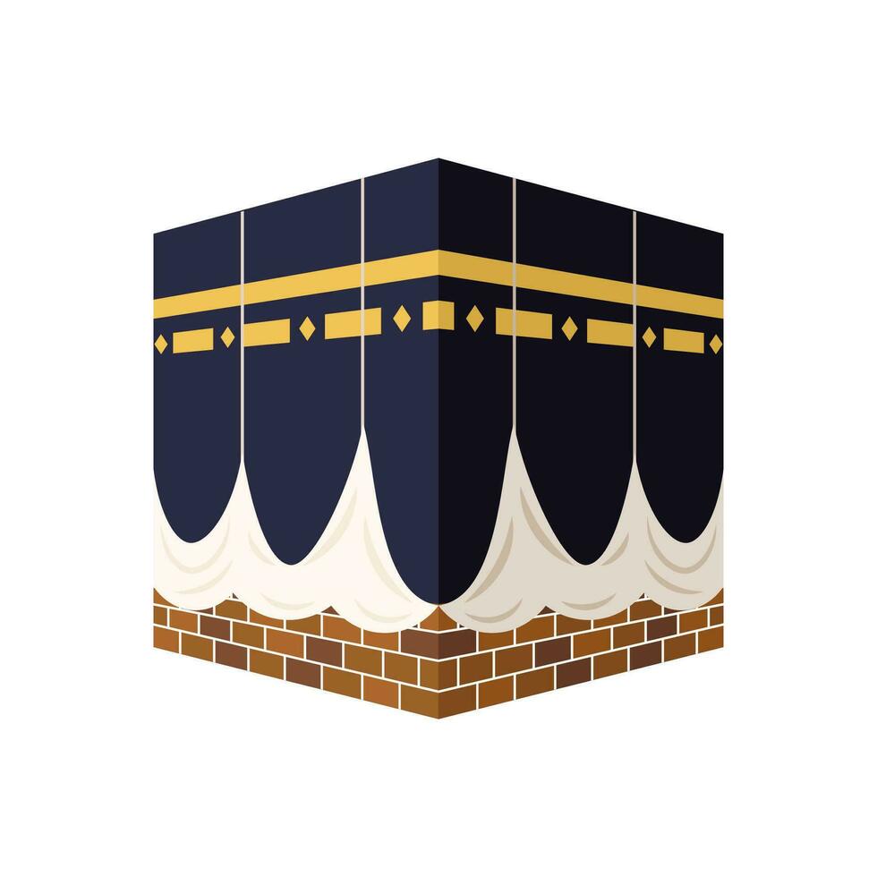 Kaaba Islamic building  vector