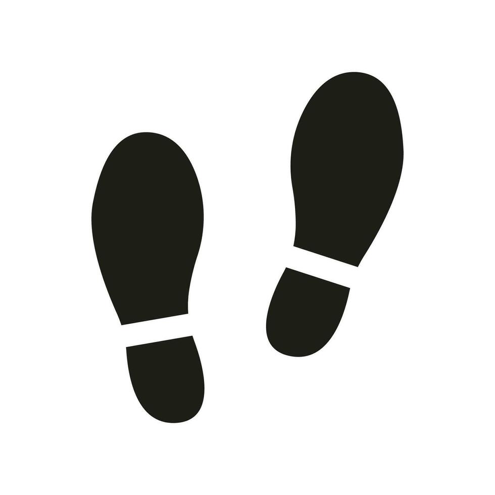 shoe trail icon vector