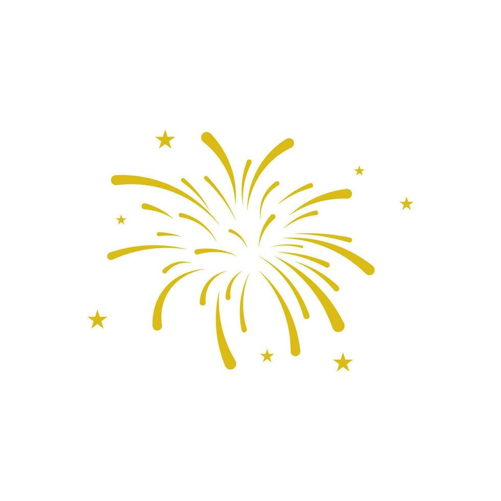 fireworks vector isolated on white background