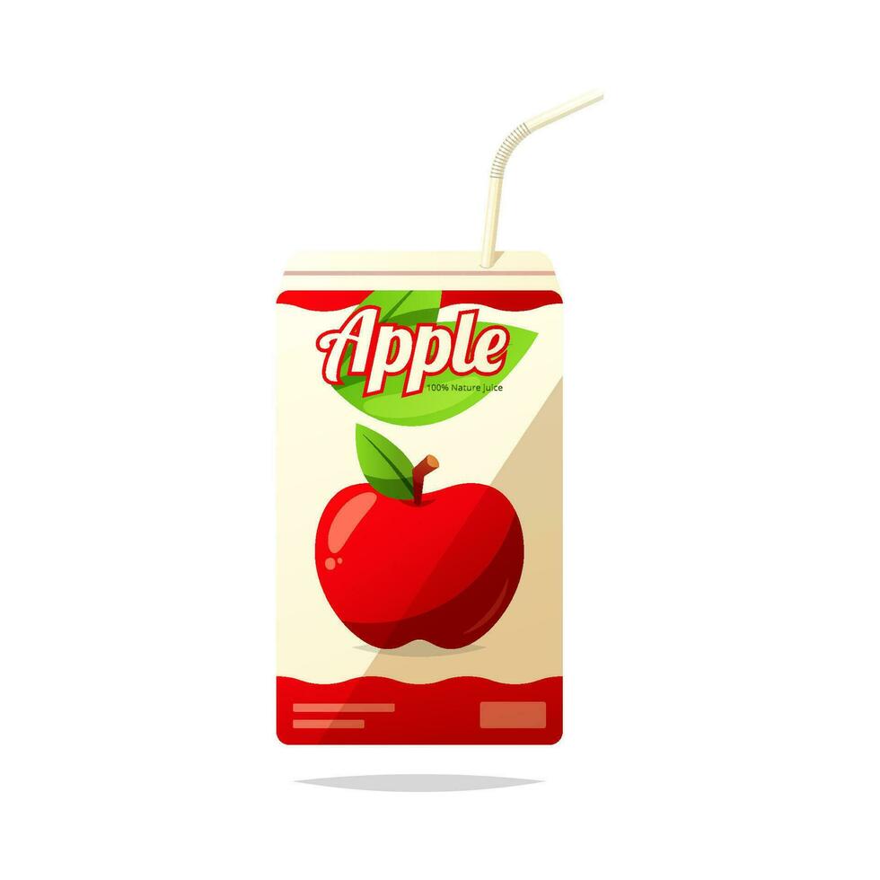 Apple juice box vector isolated on white background 24730448 Vector Art