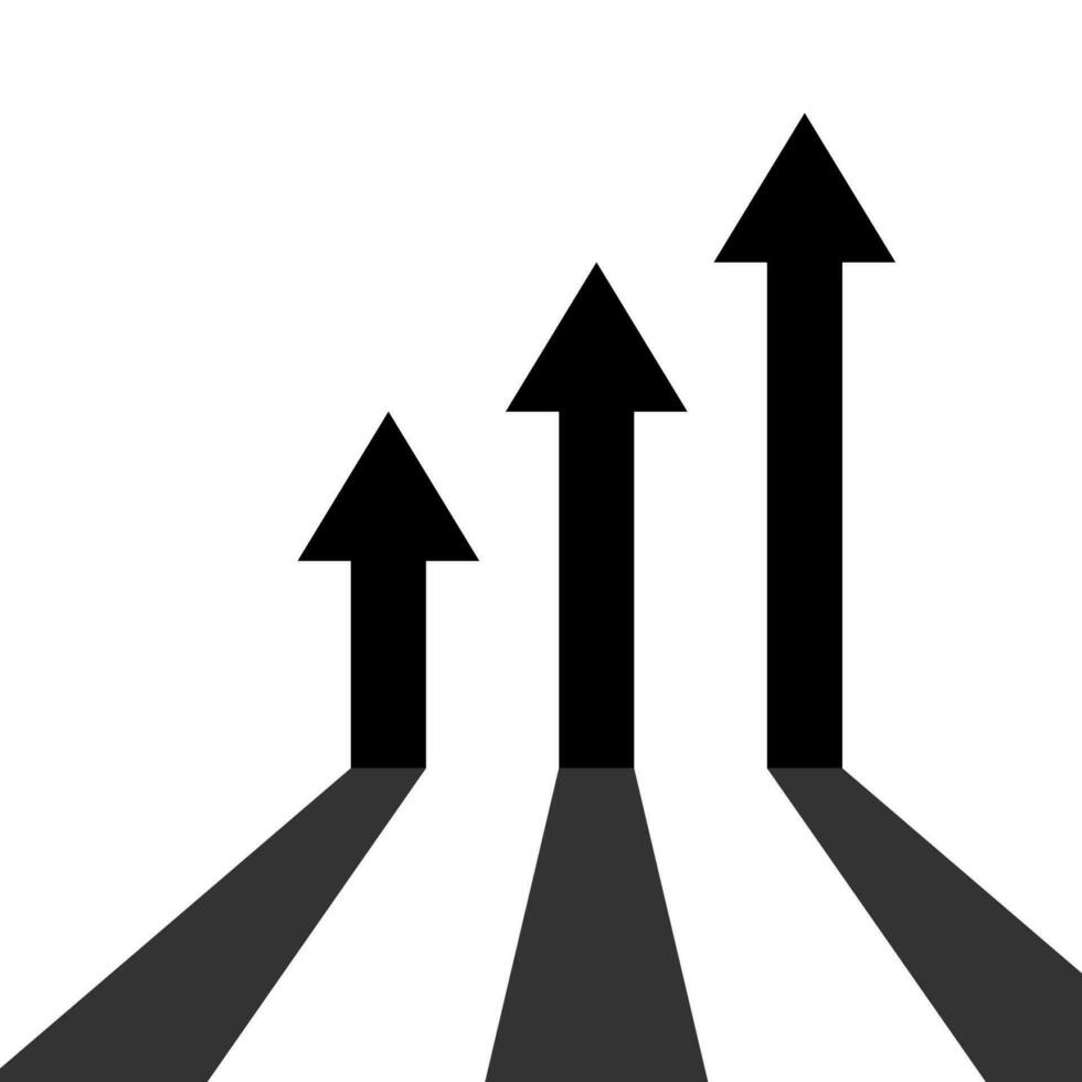 business arrow target. arrow up. vector