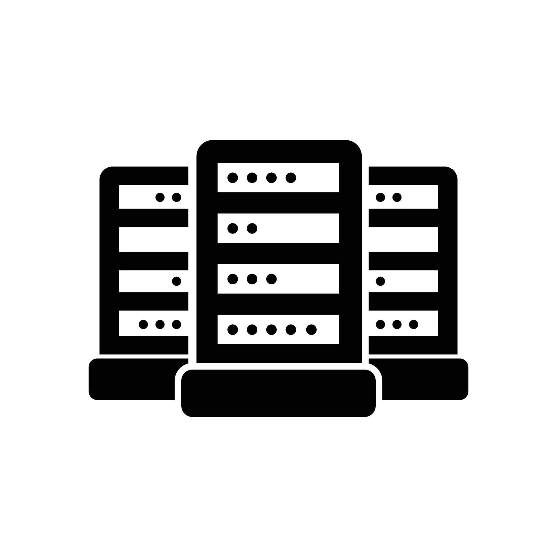 Computer Server Flat Icon 24730510 Vector Art at Vecteezy