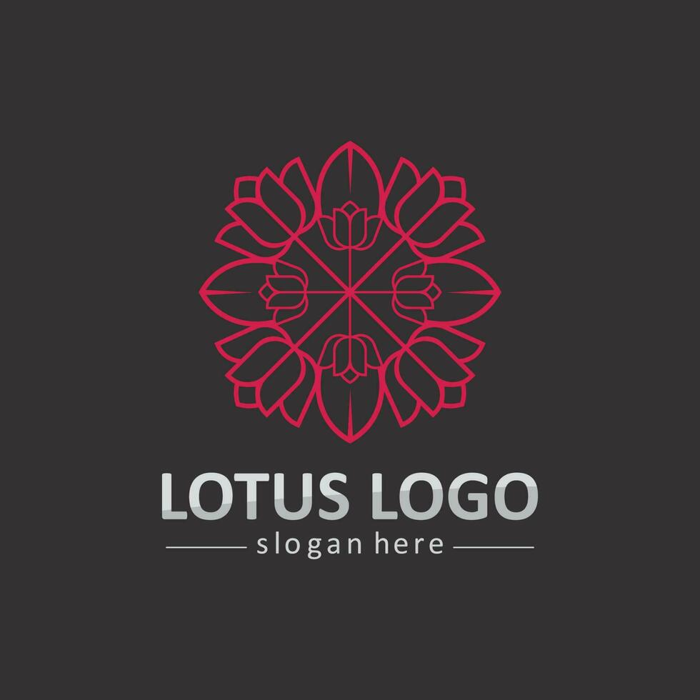 Beauty Vector lotus icon