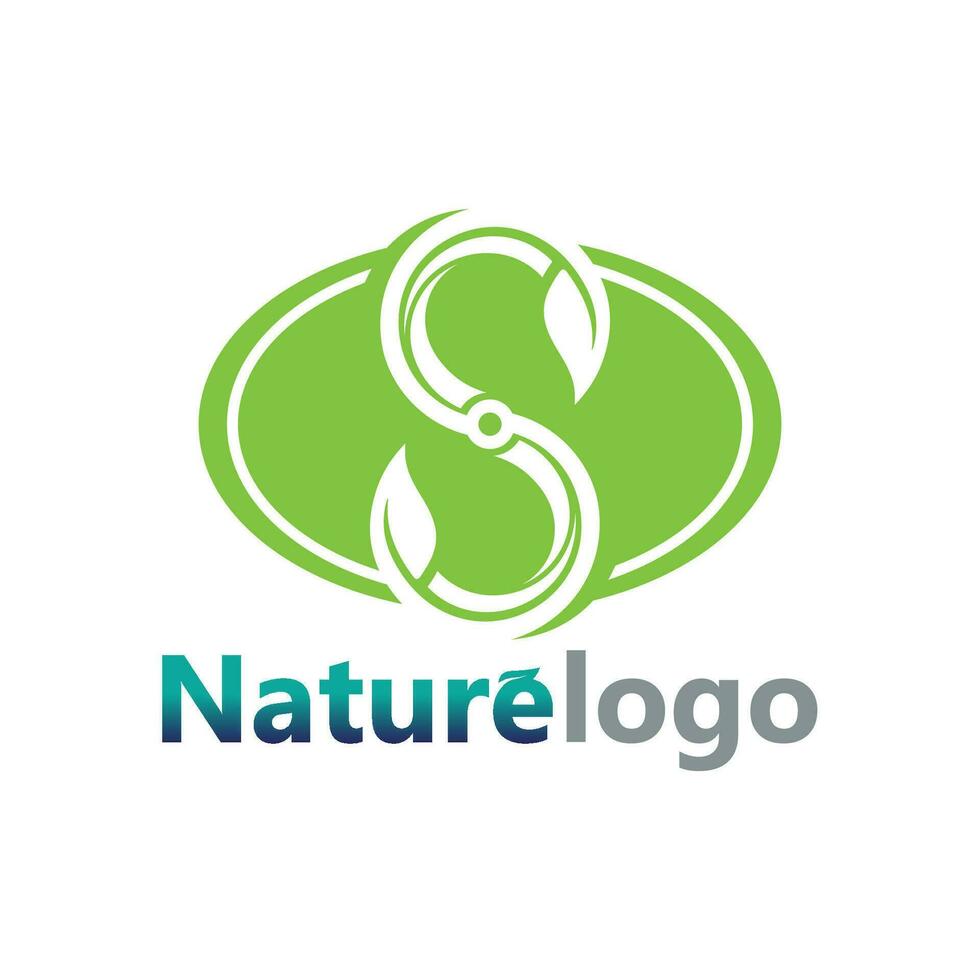 vector de diseño de logotipo de hoja para plantilla de símbolo de naturaleza editable, icono de vector de elemento de naturaleza de ecología de logotipo de hoja verde.