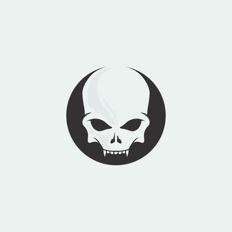 skull and bones icon logo design vector graphic illustration symbol