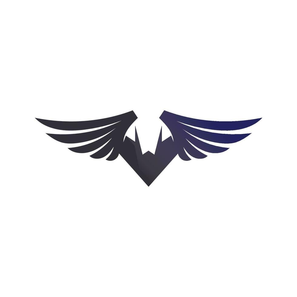Falcon Wings Logo Template vector icon logo design app