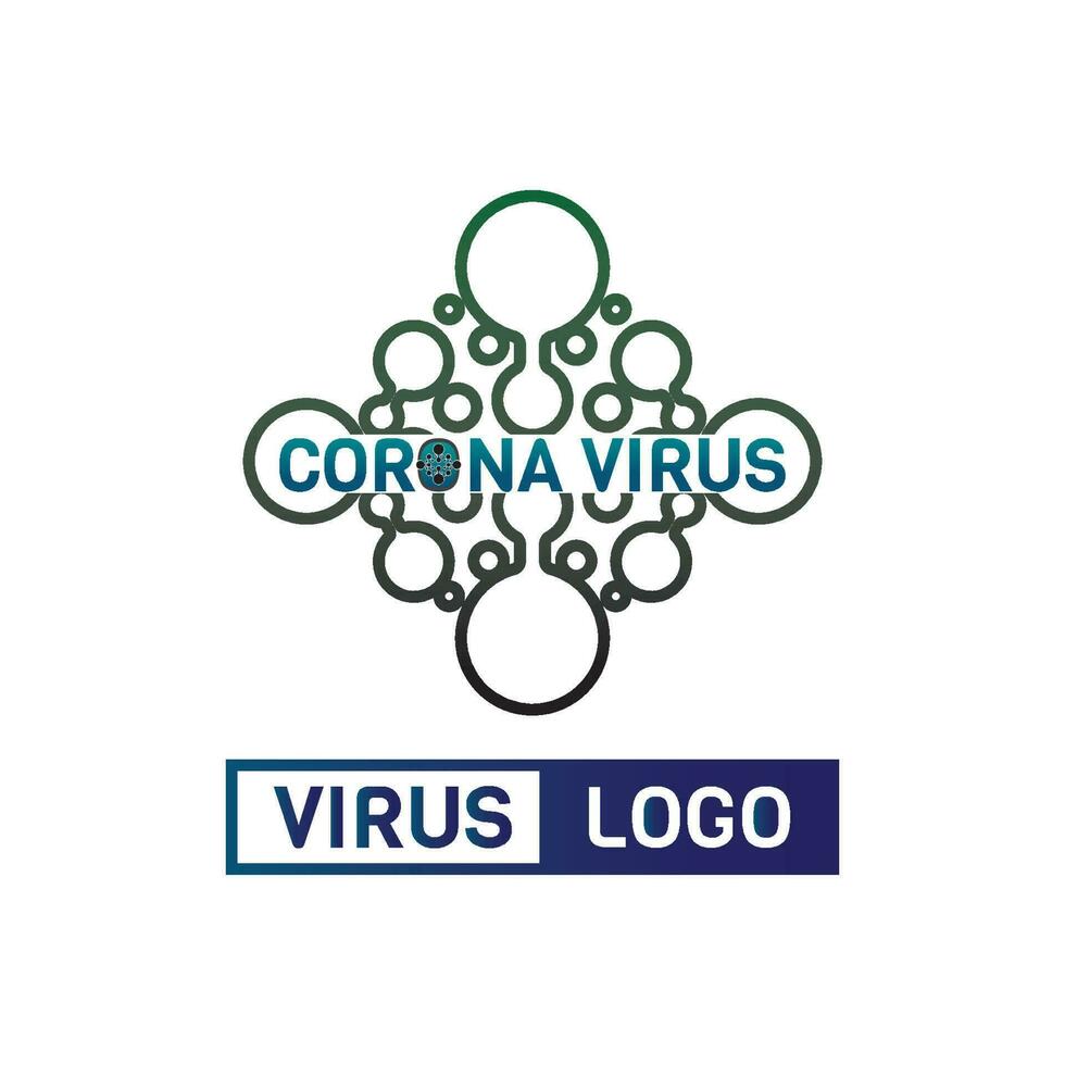 virus corona virus vector and mask design logo viral vector and design icon symbol