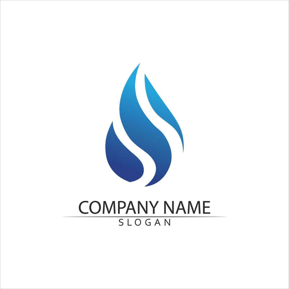 Water drop Logo Template vector