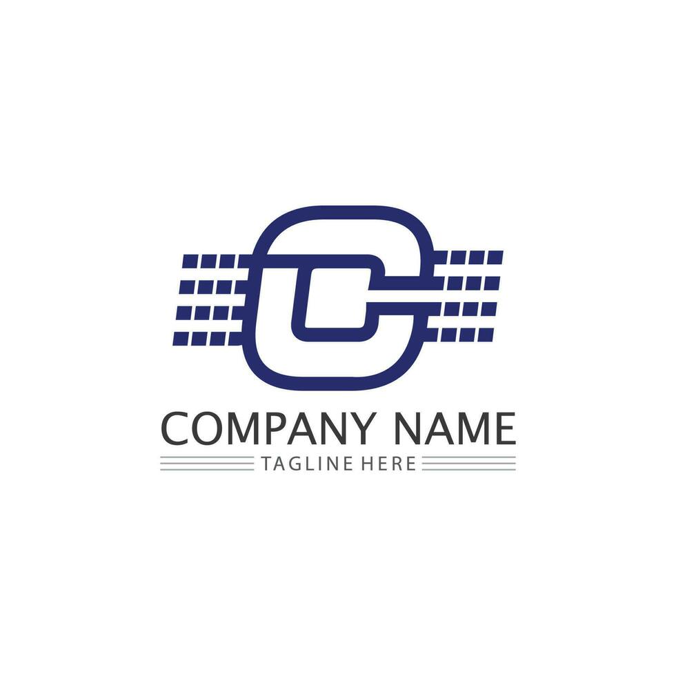 C logo for Vitamin and font C letter Identity and design business vector