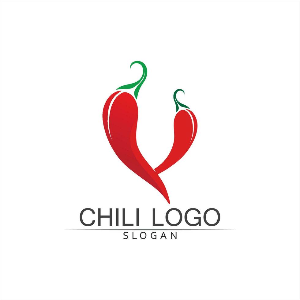 Red hot natural chili icon vector Illustration