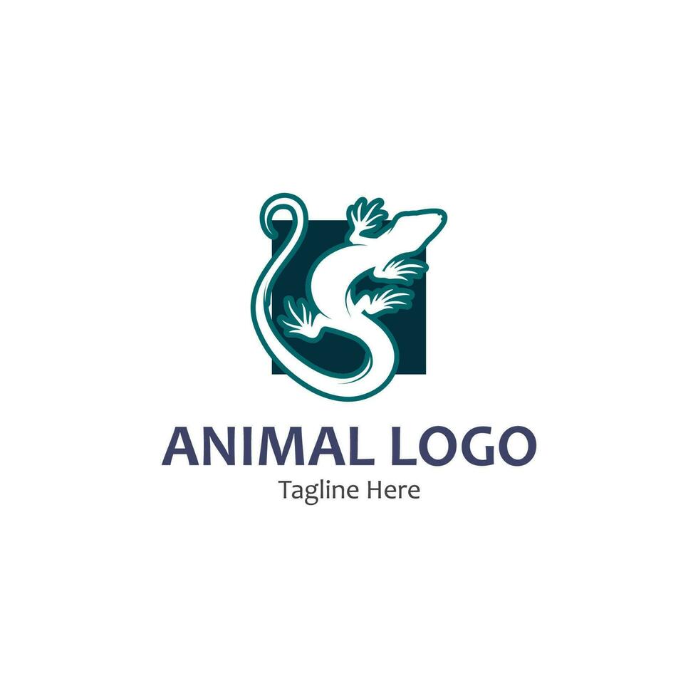 animal vector lizard salamander gecko crocodile and reptiles design logo