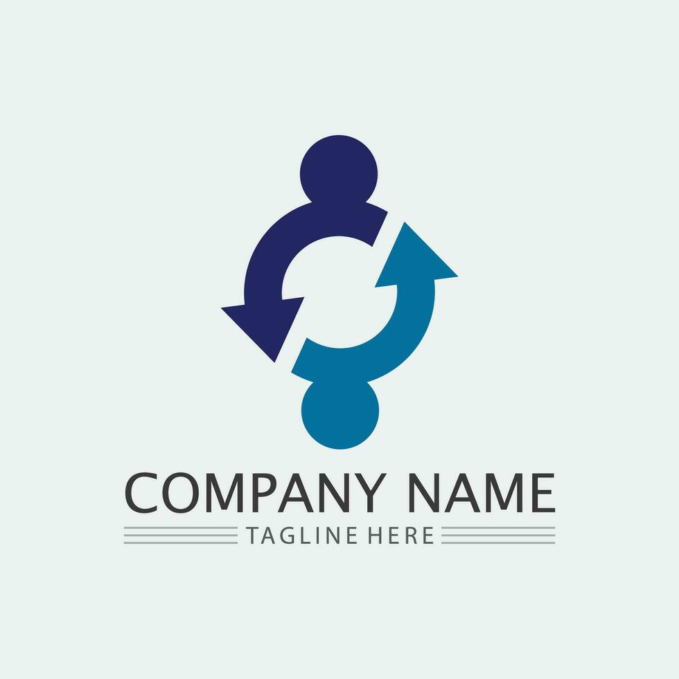 Business icon and logo design vector graphic