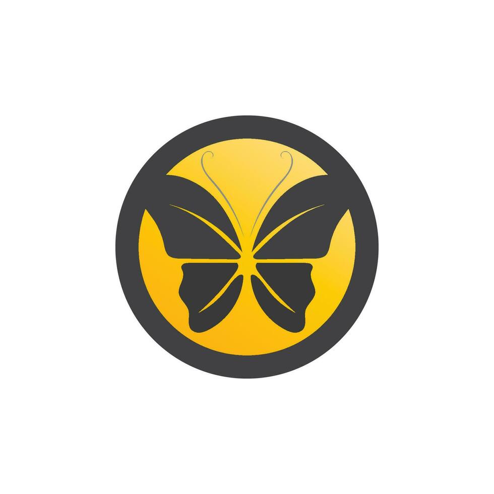 vector mariposa conceptual simple colorido icono logo vector animal insecto