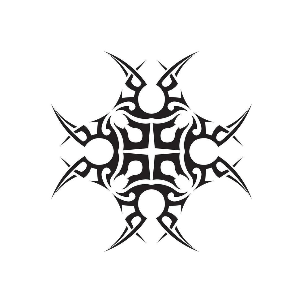 black tribal vector logo design icon and sign tribal 24731836 Vector ...