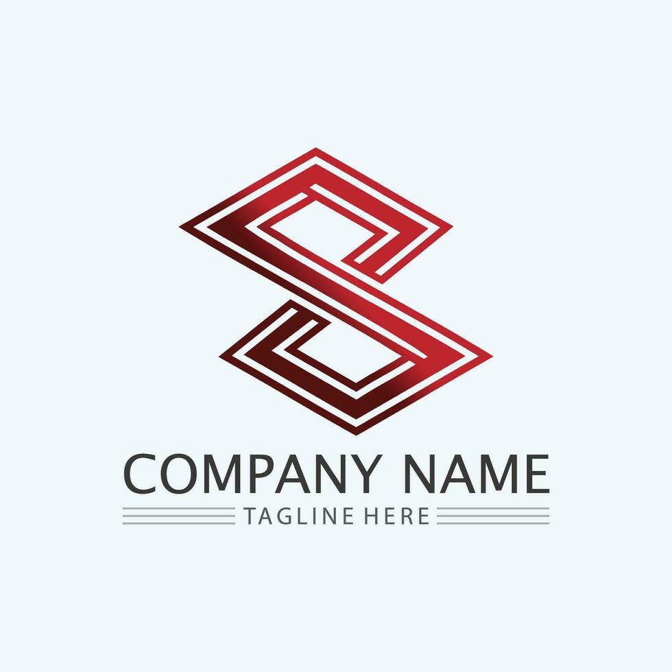 Business corporate S letter logo vector