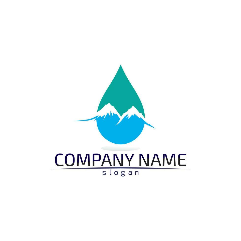 Waves beach logo and symbols template icons app vector