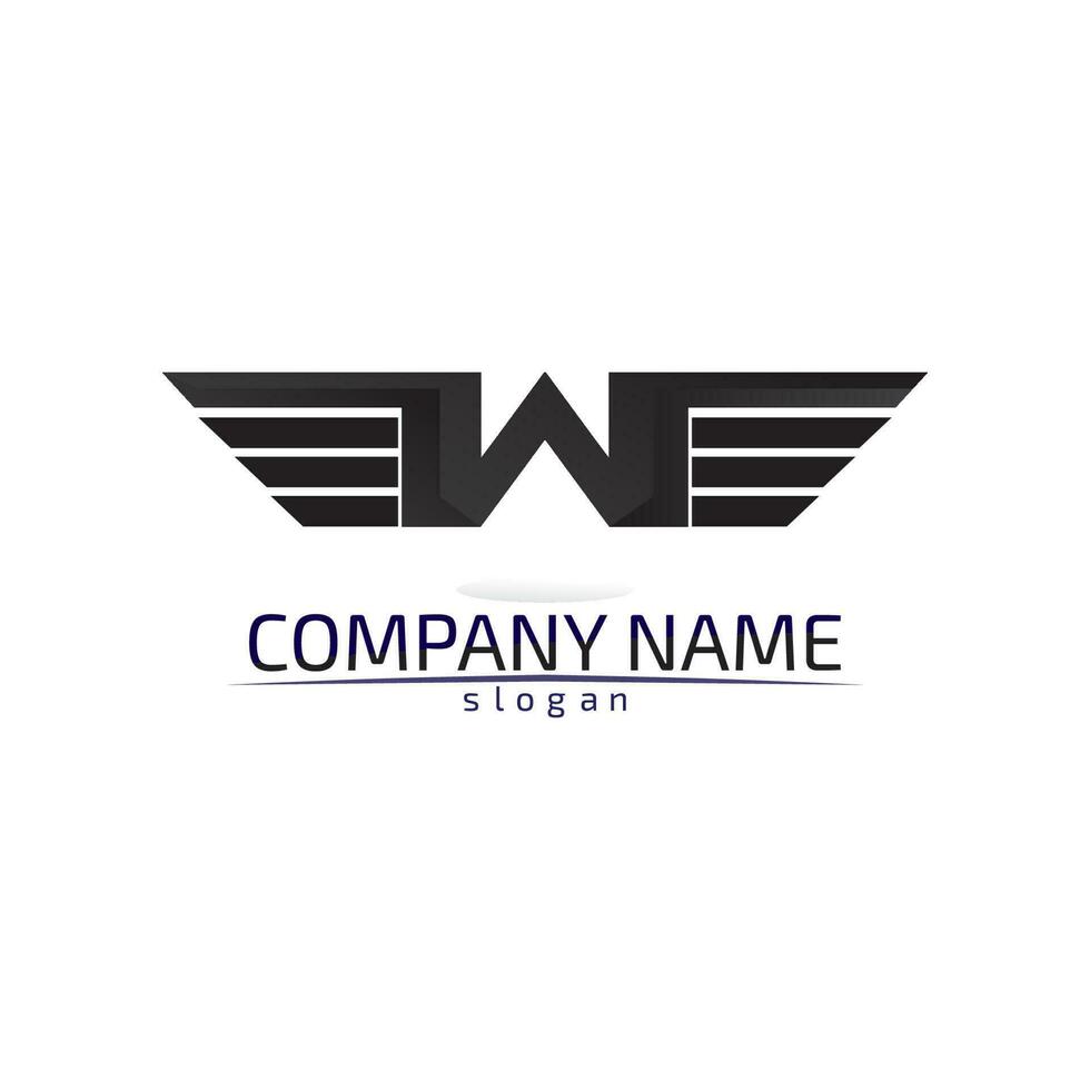 Falcon Wings Logo Template vector icon logo design app