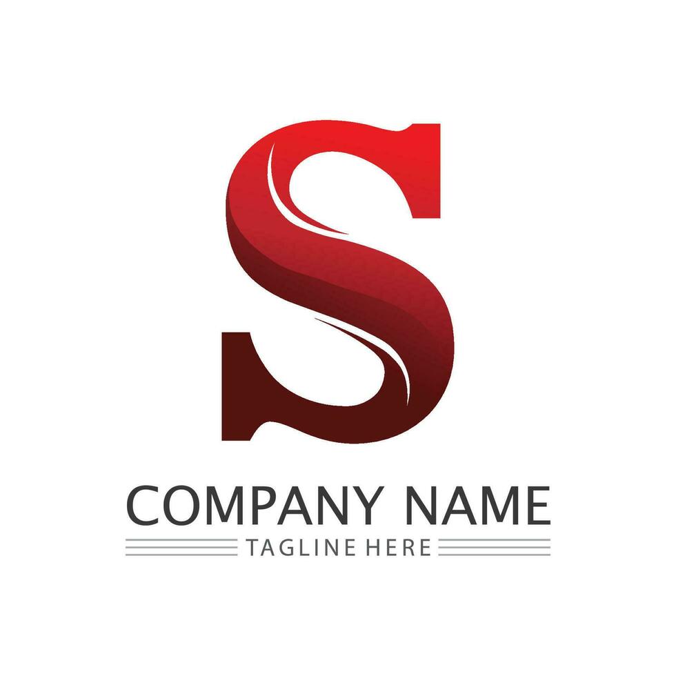 Business corporate S letter logo vector