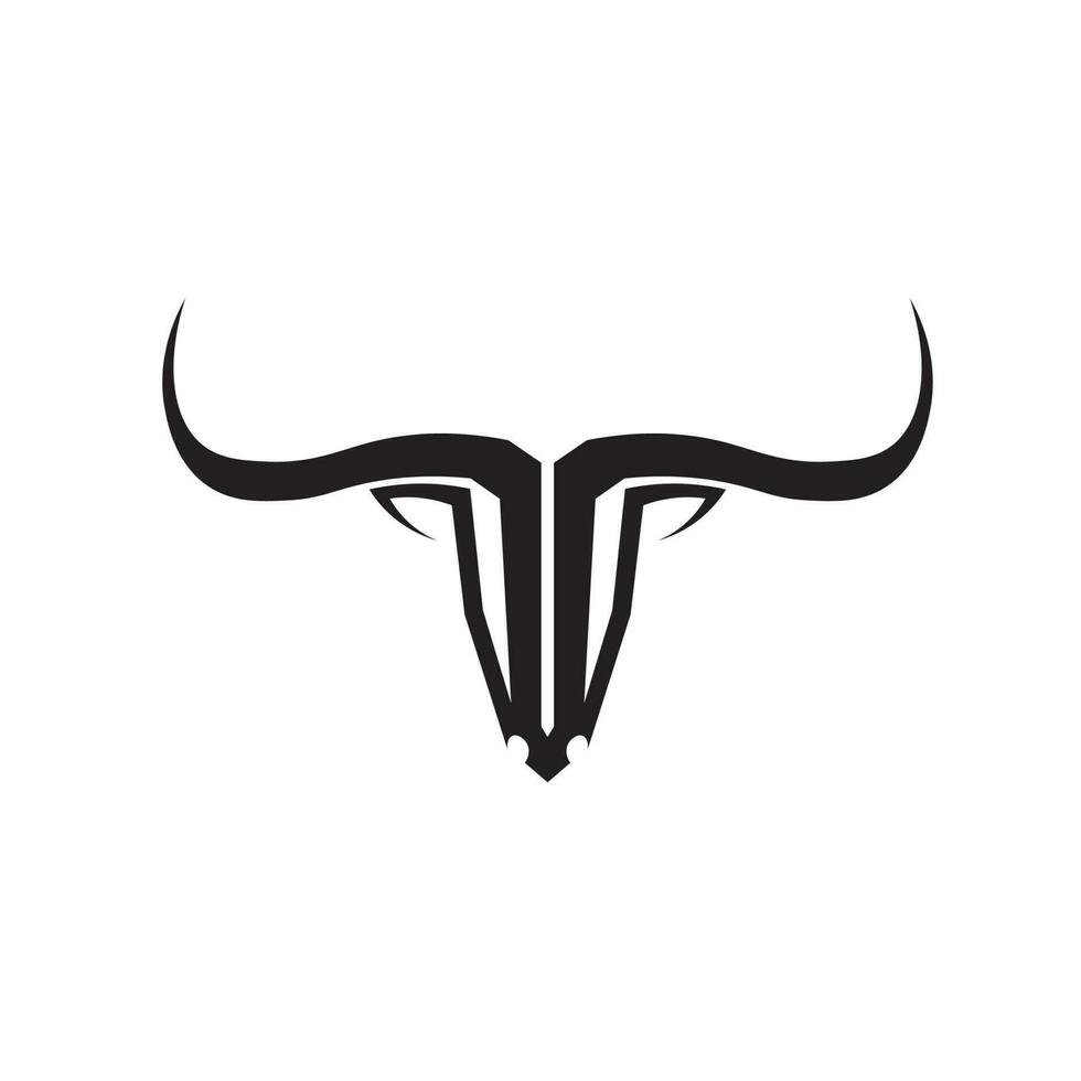 Bull horn logo and symbols template icons app vector