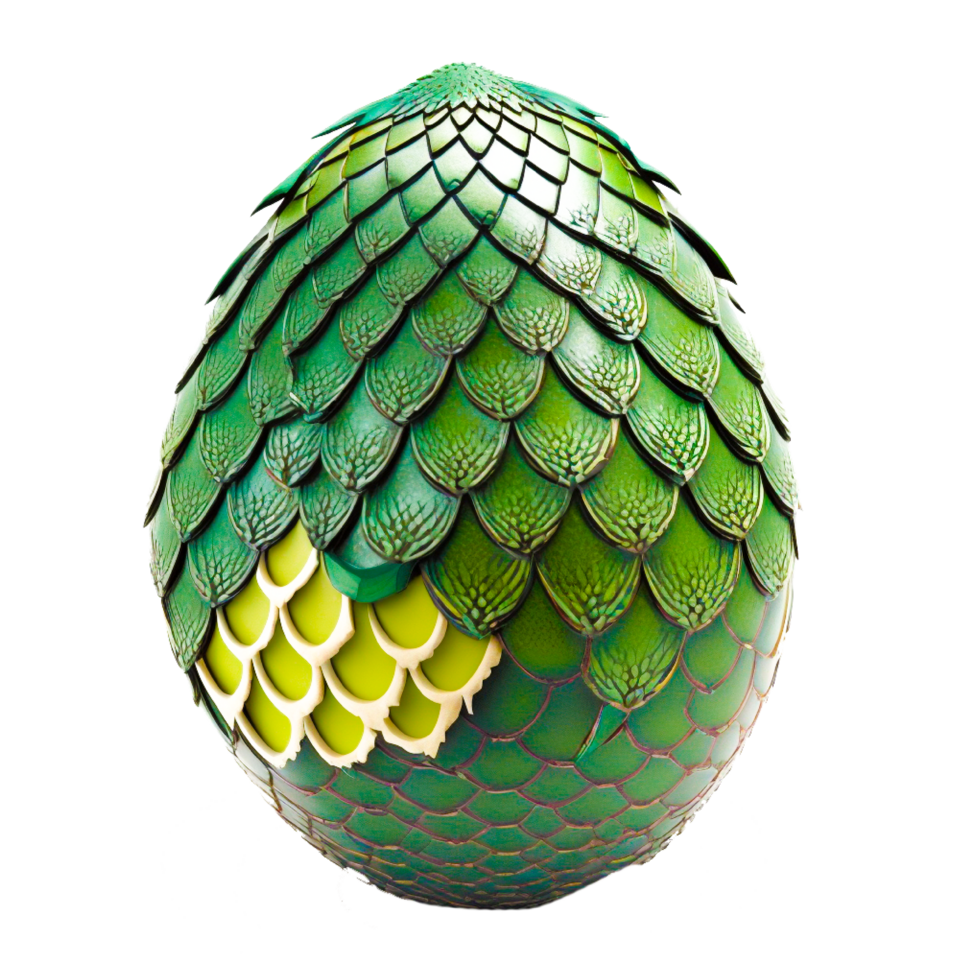 3d dragon egg model png generative ai