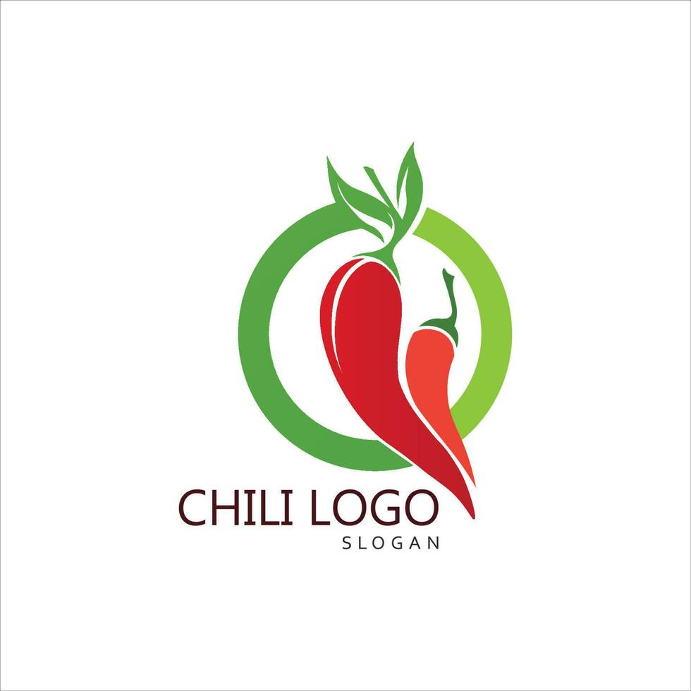 Red hot natural chili icon vector Illustration