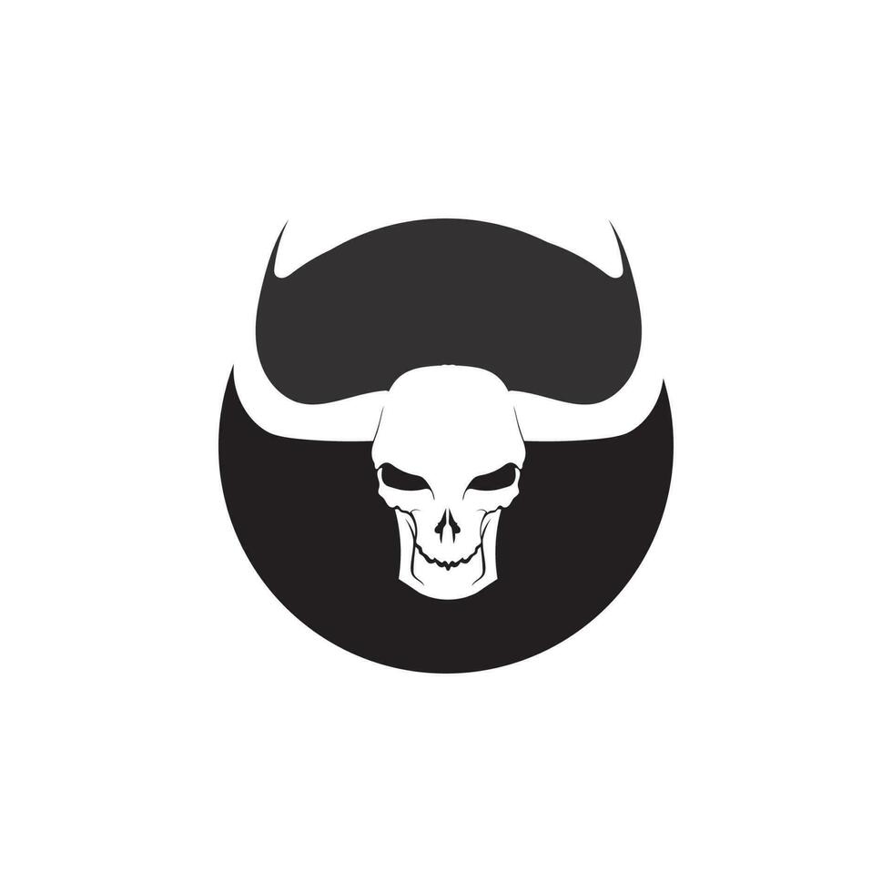 Crossbones death skull, danger or poison flat icon for apps and websites vector