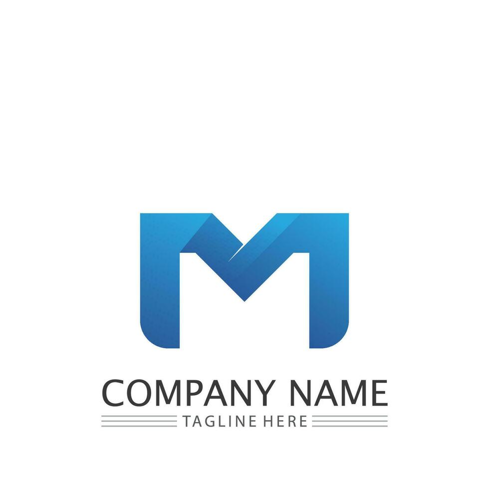 M Letter Logo Template vector