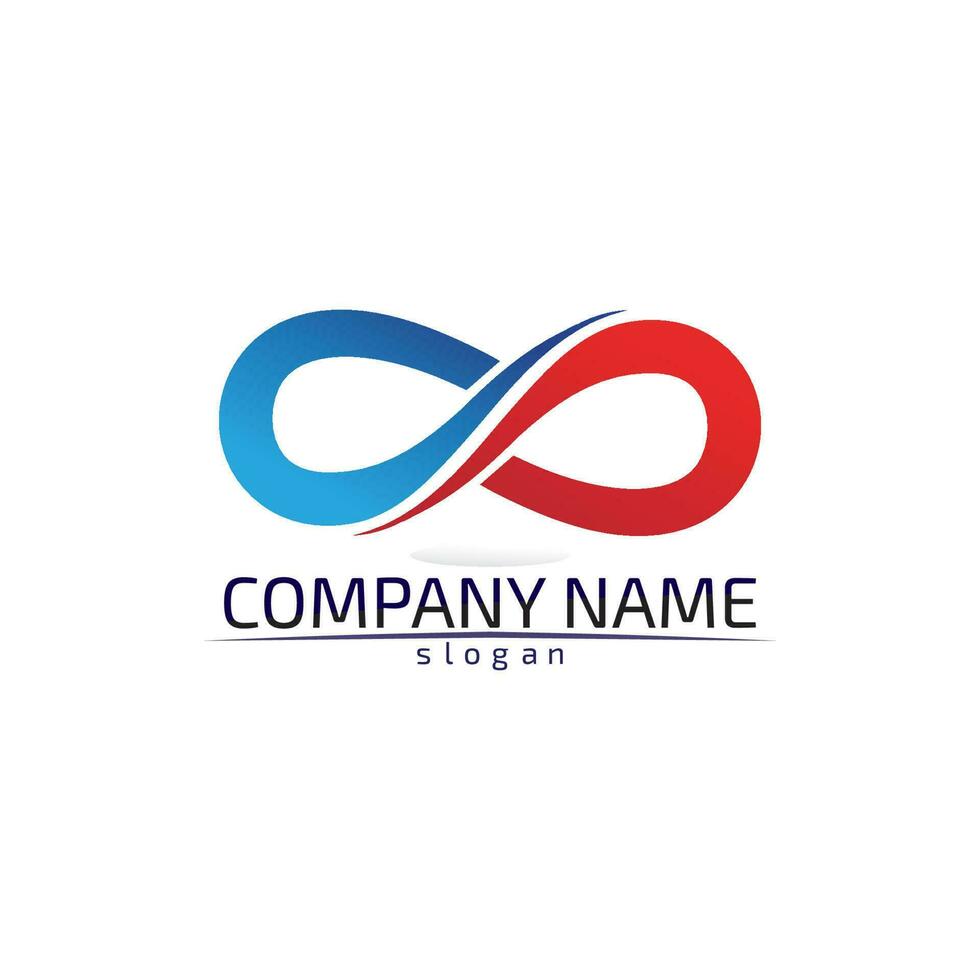 infinity logo and symbol template icons app vector