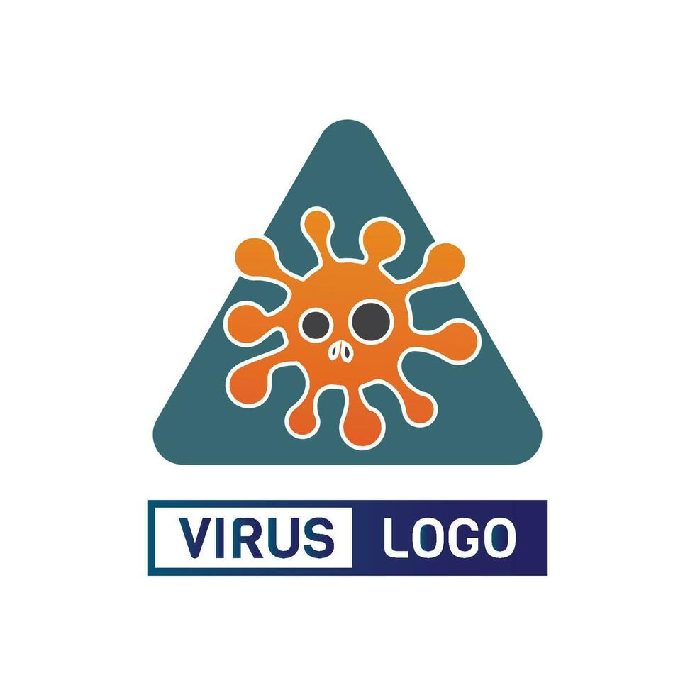 virus corona vector de virus y diseño de máscara logo vector viral y símbolo de icono de diseño