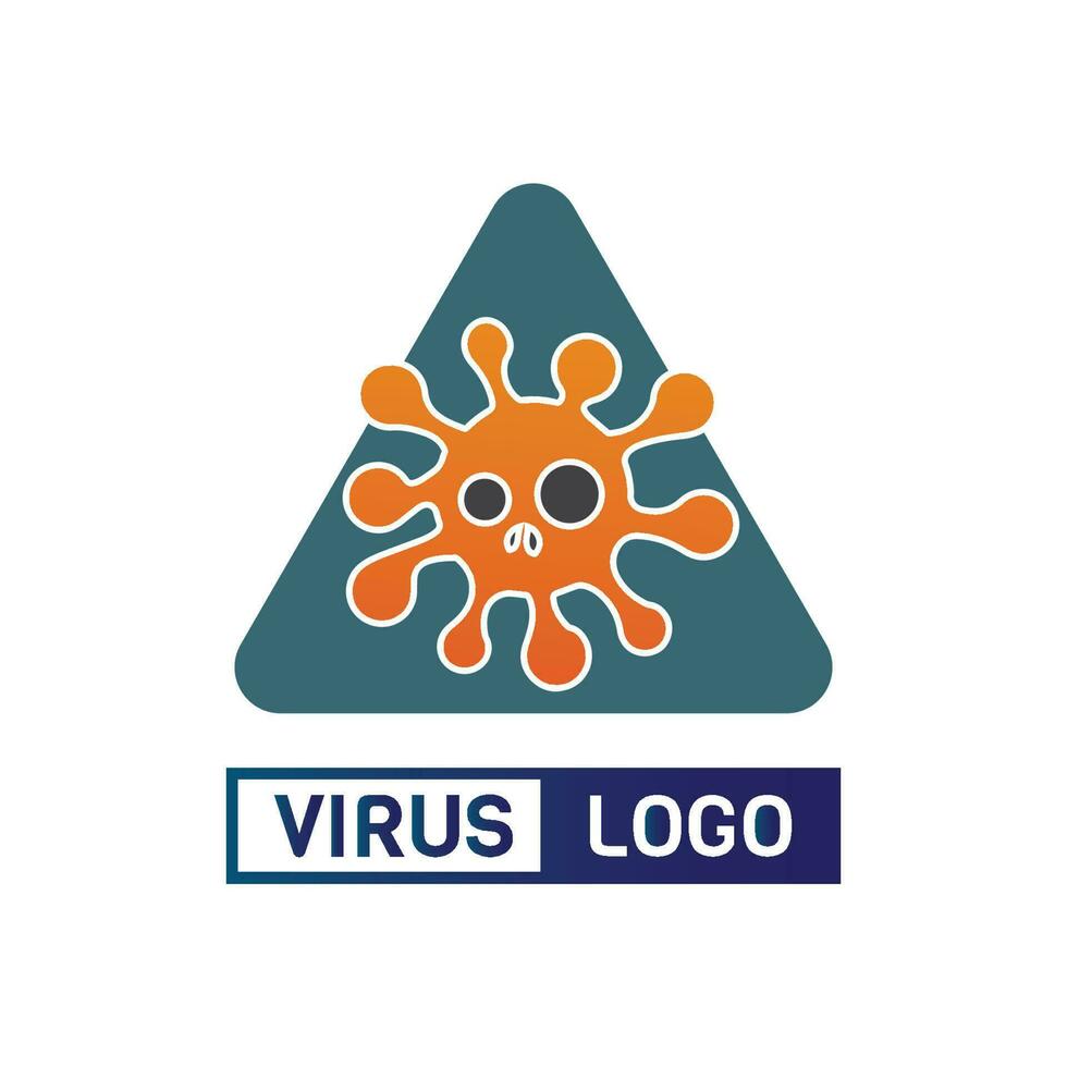 virus corona virus vector and mask design logo viral vector and design icon symbol