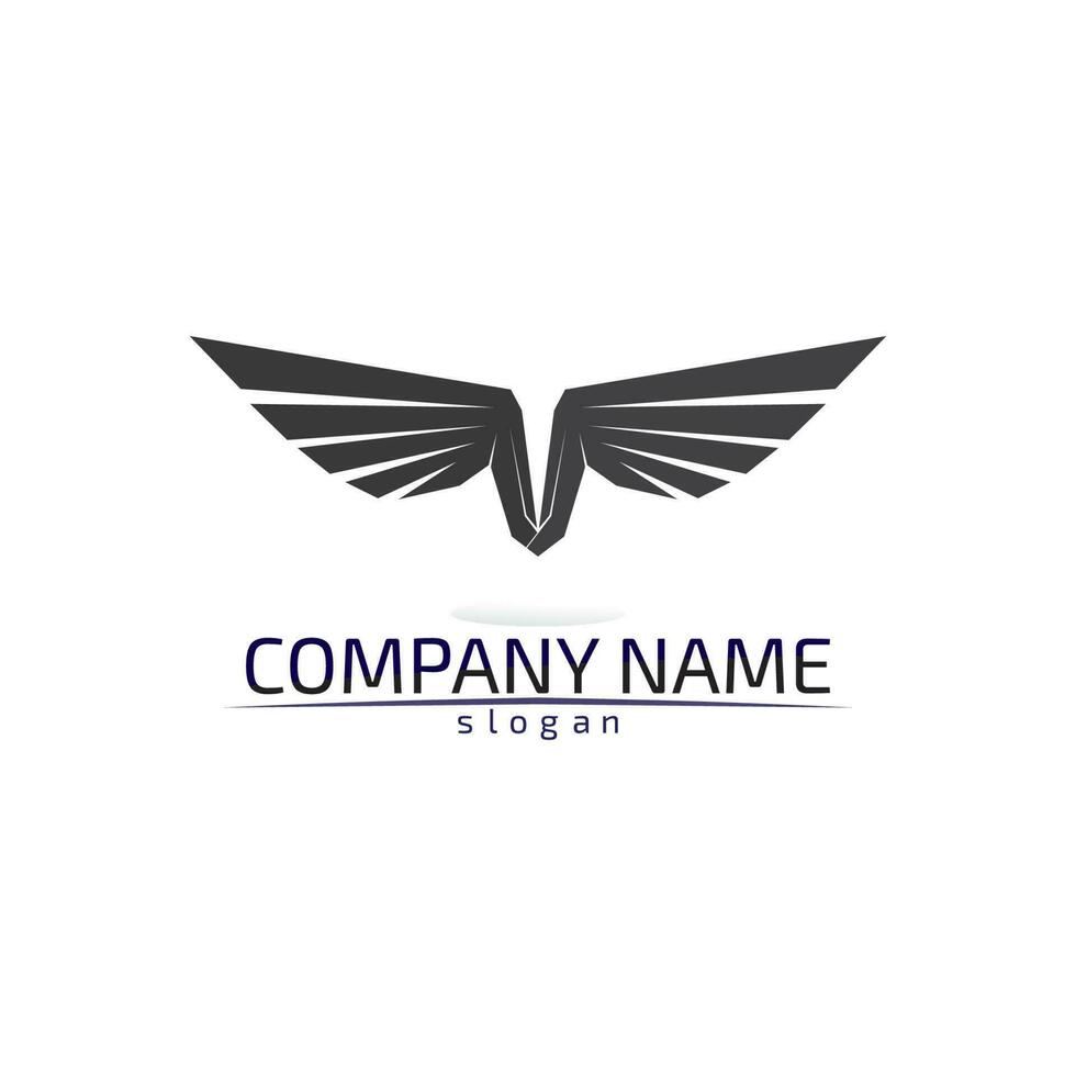 Falcon Wings Logo Template vector icon logo design app