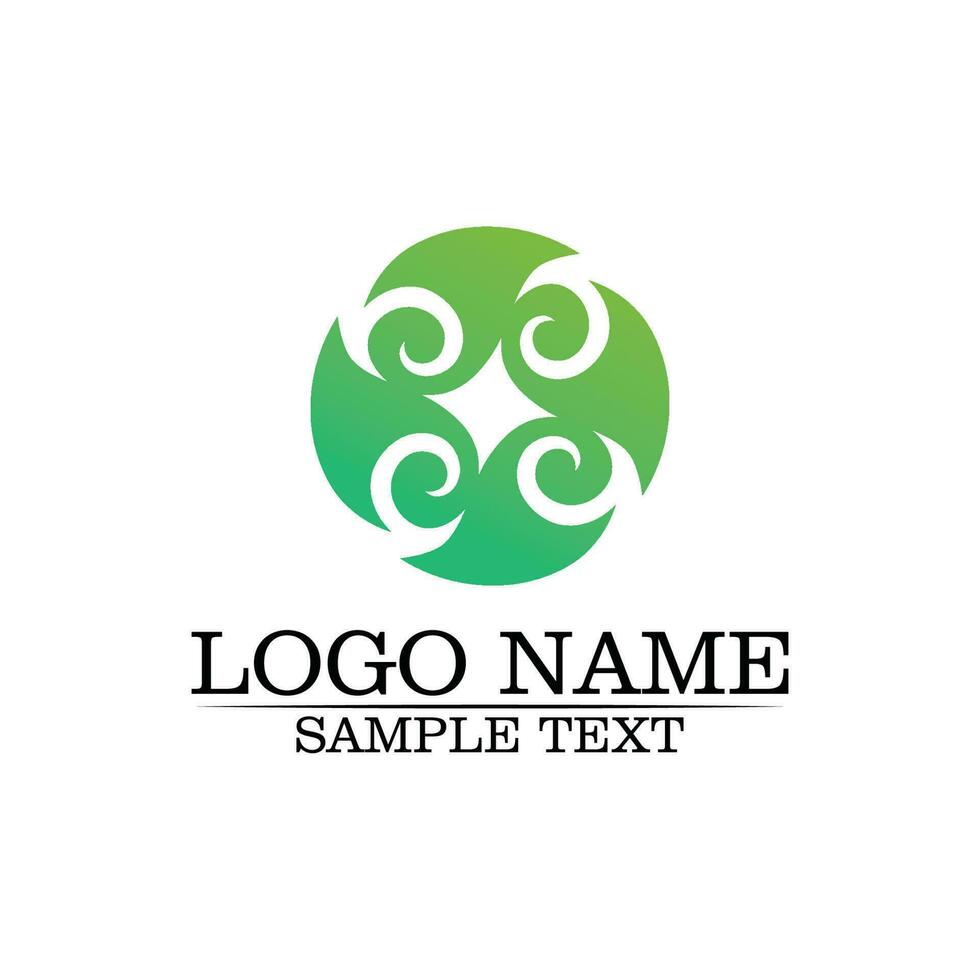 Eco Tree Leaf Logo Template vector