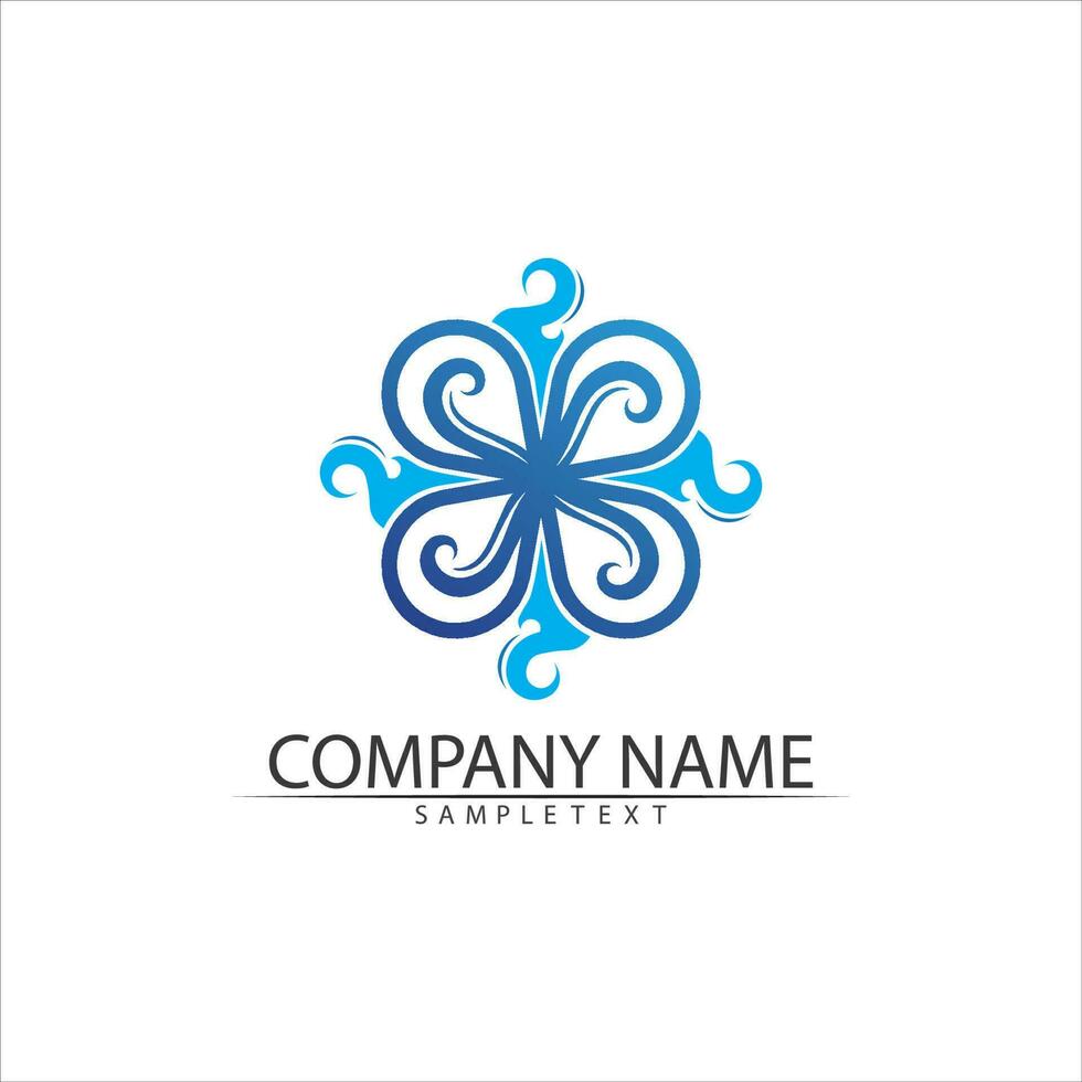 Water drop Logo Template vector