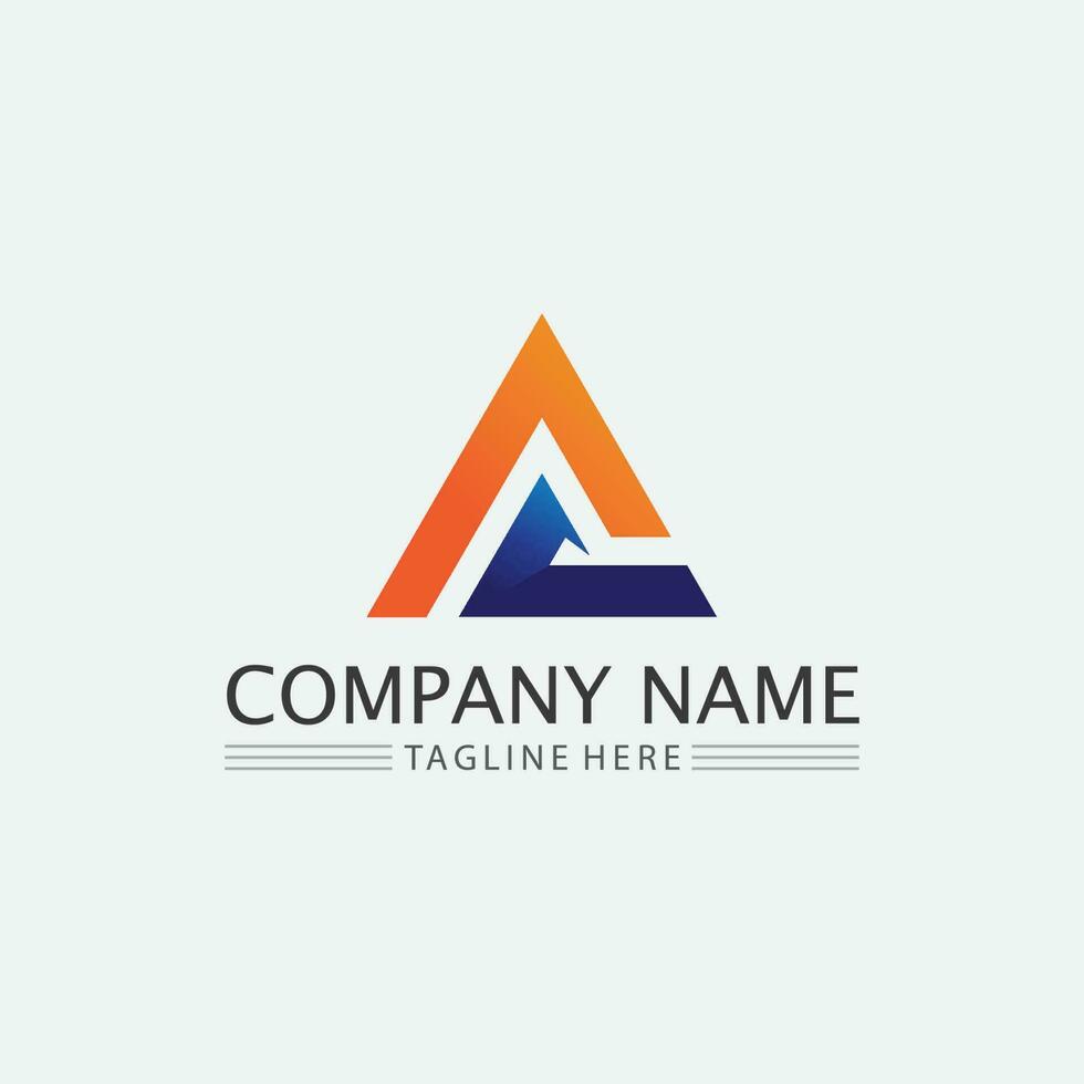A Letter icon Template vector