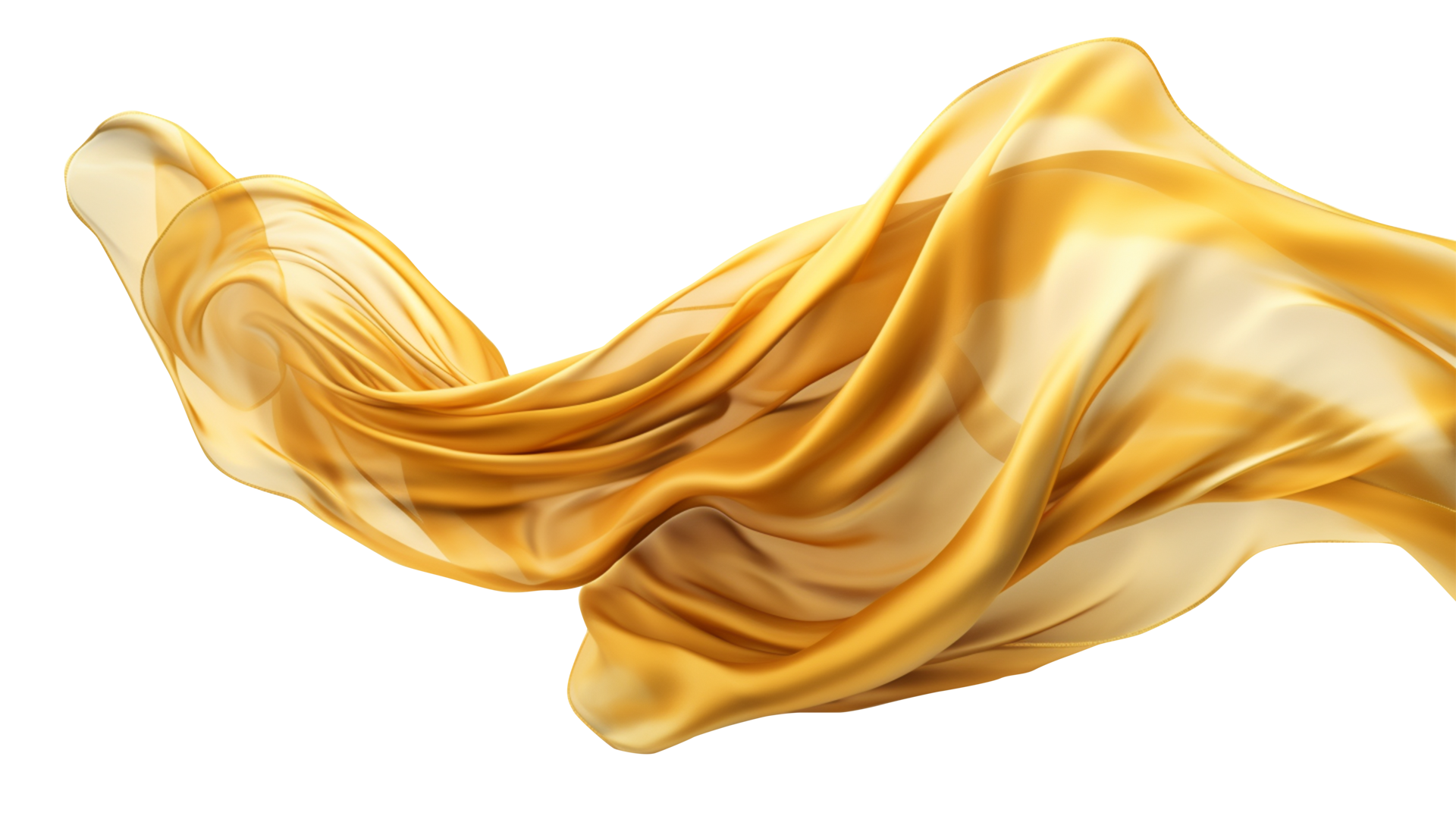 Golden flying fabric, 3d wave cloth 24732934 PNG